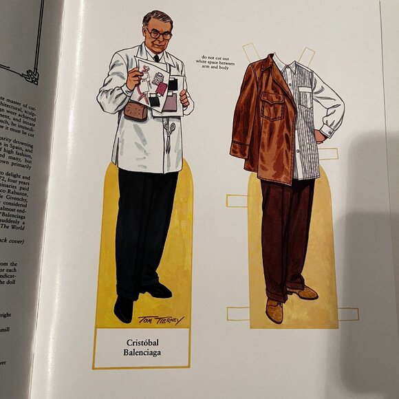 Balenciaga Fashion Review Paper Dolls by Tom Tierney (2000‎ Dover Publications) - Picture 8 of 10